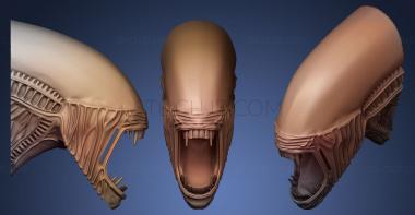 3D модель Голова Инопланетянина (STL)